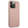 Custodia Guess per iPhone 13 Pro in pelle PU Saffiano rosa