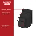 XXL trunk organizer for SUV, foldable, spacious, multi-functional, multi-compartmental, strap and velcro fastening, universal fit, 76 x 37 x 32 cm, Roll Fast, black