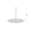 Disco per griglia, in metallo, con gambe e gancio, 60x32 cm, Perfect Home