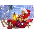 Puzzle 1000 Teile Enjoy – Teddybären mit Weihnachtsmützen