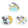 Popsockets PopMinis Stand selbstklebend White Marble Glam (enthält 3 Mini-Zubehörteile)
