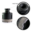 Nuclei diamantati, saldobrasati sottovuoto, M14, set 8 pezzi, 6-68 mm, esclusiva Richmann