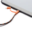 Cavo MicroUSB e Lightning MFI Boompods Duo Arancione (1m, treccia tessile)