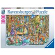 Puzzle Ravensburger - A Night at the Library, 1000 piese