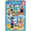 Puzzle Educa - Flughafen + Zug, 2x48 Teile