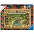 Puzzle 1500 Teile - Karte von Hogwarts