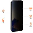 Folie iPhone 14 Pro Eiger Glass 2.5D Mountain Glass Privacy Nero