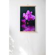 Panou radiant electric decorativ TRIO, incalzire cu infrarosu 430W  termostat 2 trepte  model orhidee violet,  100 x 60 cm