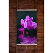 Panou radiant electric decorativ TRIO, incalzire cu infrarosu 430W  termostat 2 trepte  model orhidee violet,  100 x 60 cm