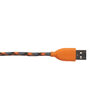 Cavo MicroUSB e Lightning MFI Boompods Duo Arancione (1m, treccia tessile)