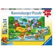 Puzzle 2x24 piese Ravensburger - Ursi In Camping