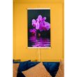 Panou radiant electric decorativ TRIO, incalzire cu infrarosu 430W  termostat 2 trepte  model orhidee violet,  100 x 60 cm