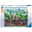 Puzzle Ravensburger - Ein Morgen im Gewächshaus, 500 Teile