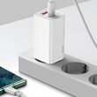 Incarcator Retea Baseus GaN2 Lite Dual Port Type-C, USB, Quick Charger, 65W White