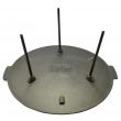 Disco per griglia, ghisa, con gambe, 45x23 cm, Perfect Home
