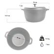 Pentola in ghisa con coperchio, 7 L, Perfect Home