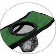 Sedia pieghevole da giardino, campeggio, pesca, rossa, max 120 kg, 50x50x80 cm