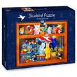 Puzzle 1000 Teile - Überfülltes Haus