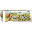 Puzzle panoramico Eurographics - Uccelli da giardino, 1000 pezzi