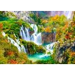 Puzzle 1000 piezas Enjoy - Cascadas de Plitvice en otoño