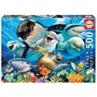 Puzzle Educa – Unterwasser-Selfies, 500 Teile, inklusive Puzzle-Kleber