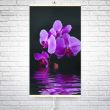 Panou radiant electric decorativ TRIO, incalzire cu infrarosu 430W  termostat 2 trepte  model orhidee violet,  100 x 60 cm