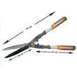 Cesoie per siepi e arbusti, tipo bypass, lama in teflon, 59 cm, Esclusiva Richmann