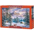 Puzzle Castorland - Navidad en la montaña, 1000 piezas