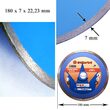Disco diamantato, piastre in ceramica, taglio a umido, 180 mm/22,23 mm, Richmann