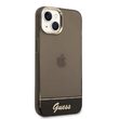 iPhone 14 Hülle Guess Camera Outline Translucent Black