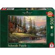 Puzzel Schmidt - Thomas Kinkade: Hut in de bergen, 500 stukjes