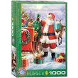 Puzzle 1000 Teile - Simon Tread: Weihnachtsmann mit Schlitten