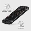 Husa iPhone 14 Burga Dual Layer Rose Gold Marble