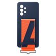 Original Samsung Galaxy A53 5G Silicone Cover with Strap Navy
