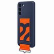 Original Samsung Galaxy S22 Plus Silikonhülle mit Band Navy