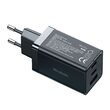 Ladegerät Mcdodo GaN 5 Mini Schnellladung 65 W Dual Typ-C + USB-Stecker EU Schwarz