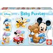 Puzzle Educa - Babypuzzles - Disney: Mickey, 3/4/4 Teile