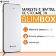 Comma Slimbox Memoria Esterna Wireless 32 GB e Accumulatore 5000 mAh Bianco