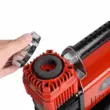 Krachtige professionele multifunctionele autocompressor met manometer, oplaadtang en 2,5 m kabel, Roll Fast, draagbaar, 12V, 45A, 150 PSI, 160L/min, nylon slang 8 m, auto, fiets, motorfiets, ballen, opbergtas