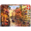 Puzzle Educa - Dominic Davison : Coucher de soleil à Venise, 1500 pièces, comprend de la colle pour puzzle