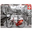 Puzzle Educa – Der Kanal, Amsterdam, Holland, 1000 Teile, inklusive Puzzlekleber