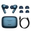 TWS draadloze hoofdtelefoon Baseus Simu S2 Bluetooth 5.0 blauw (in-ear)