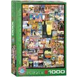 Puzzle Eurographics - Travel around the World - Vintage Posters, 1000 pieces