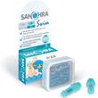 Tapones para los oídos para nadar, evitan que el agua entre en los oídos de los niños, 1 año+, reutilizables, hipoalergénicos, azul, SANOHRA Swim Kids