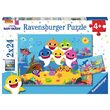 Puzzle Ravensburger - Baby Shark, 2x24 piese