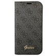 Case Book iPhone 14 Pro Guess 4G metalen camera-omtrek, zwart