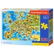Puzzle Castorland - Europakarte, 100 Teile