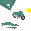 Waterproof tarpaulin with rings, 3.9x4.9 m, PE, 65 g/m2, 20 m2