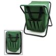 Mini sedia pieghevole, giardino, campeggio, pesca, con borsa, verde, max 80 kg, 25x27x32 cm