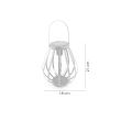  Lampada solare da giardino, tipo lanterna, LED, 18x21 cm, Hadar